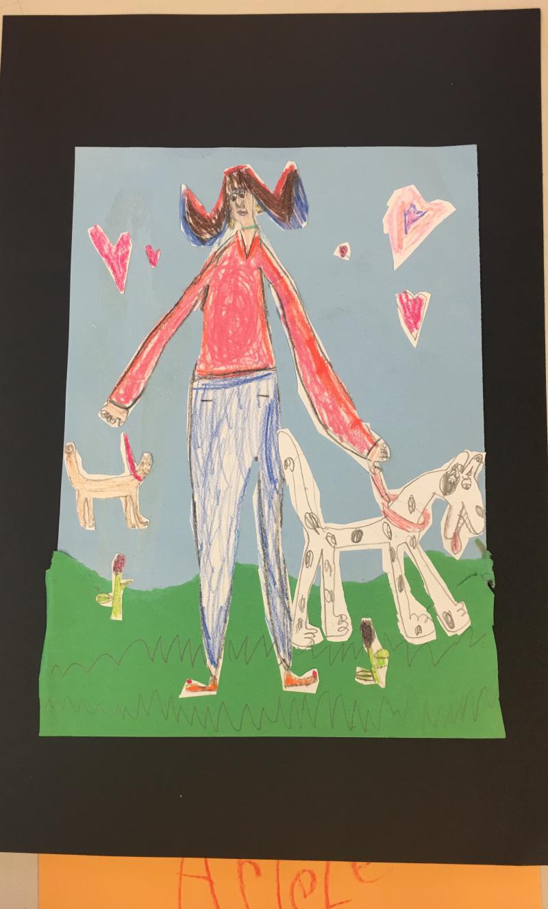 2nd grade Red Groom Inspired Art
