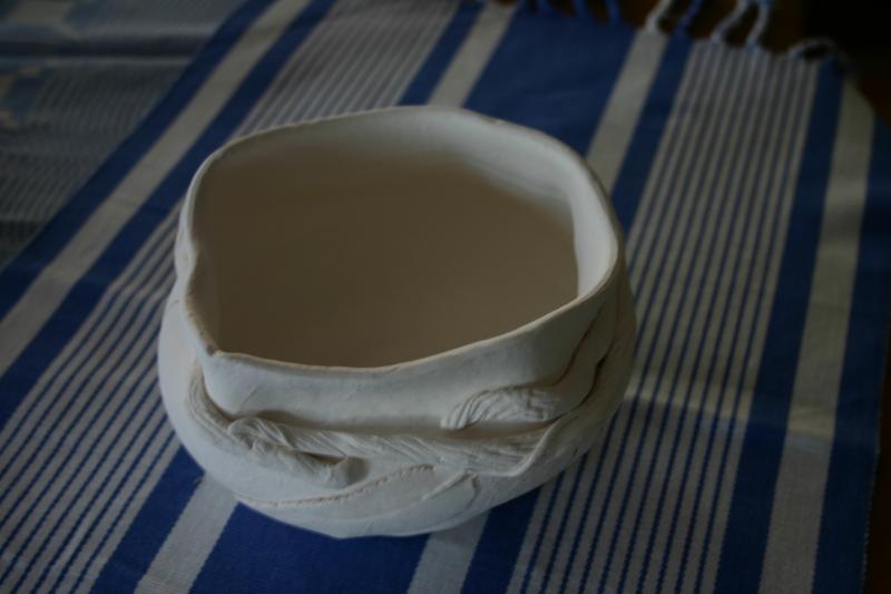 Spouted Vase with Vines