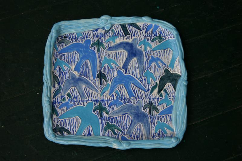 square embossed plate