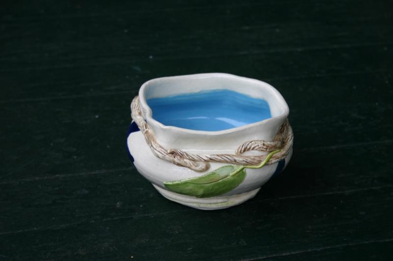 spouted Vase with vines 