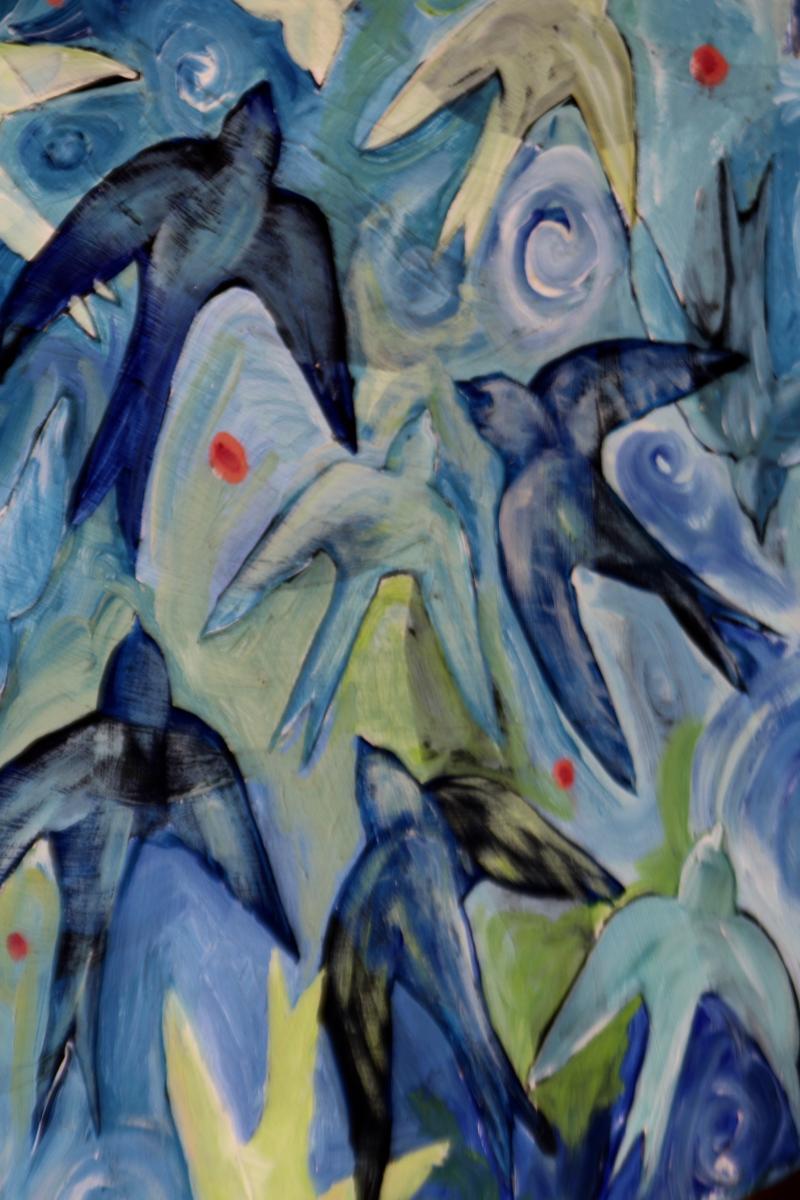 Swallows in Chair