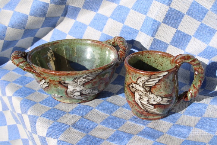 bowl and cup